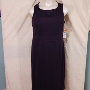 Black Label by Evan Picone, size 18, purple midi dress